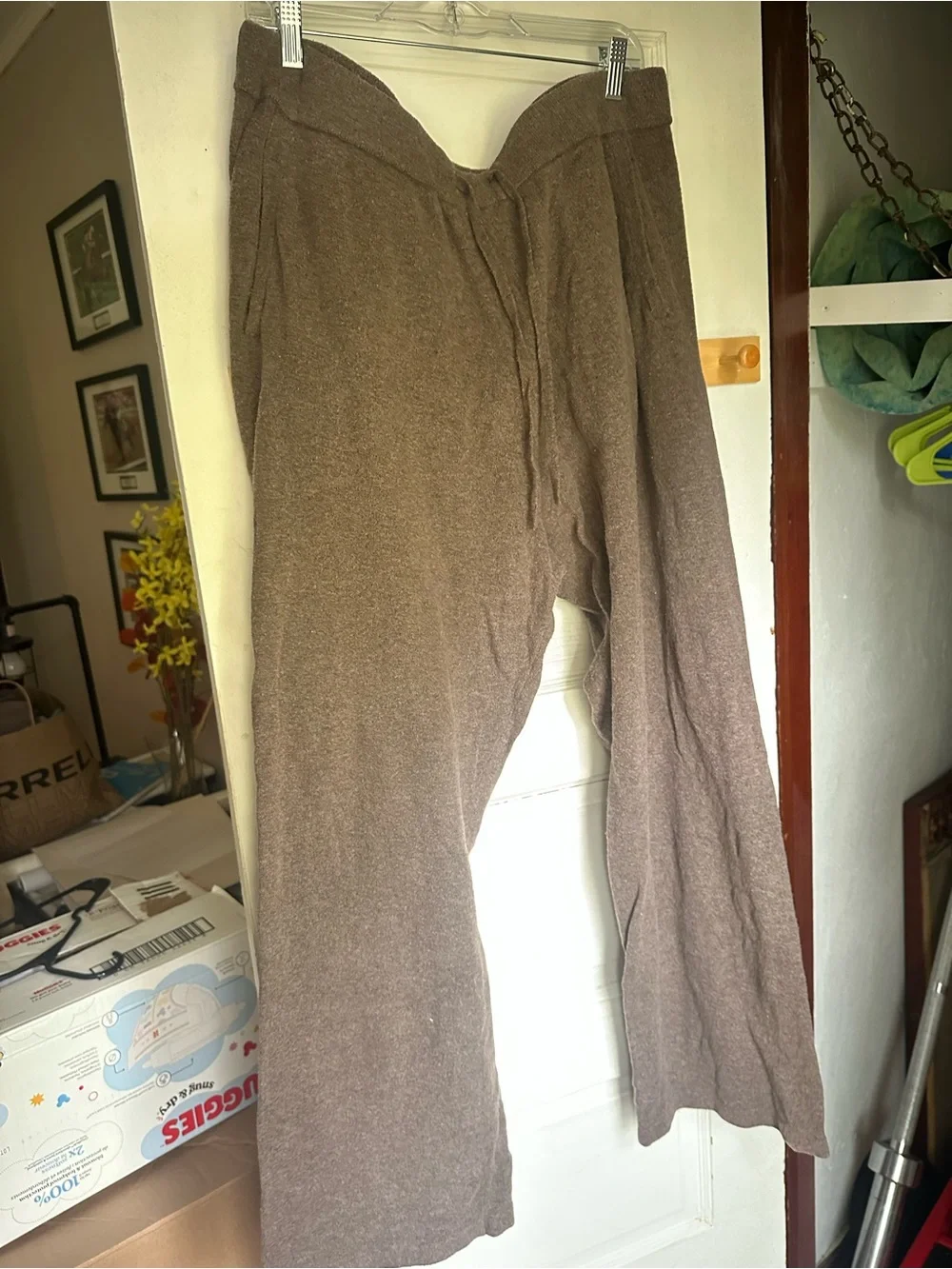 GAP Women's Brown Knit Sweatpants — Drawstring Waist